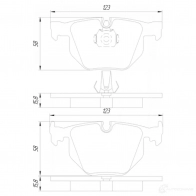 Тормозные колодки, комплект FEBEST 2I2DT G 1901e92r 1437422452 - Изображение 2