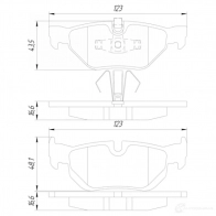 Тормозные колодки, комплект FEBEST 1901e91r WV GEPFU 1436946803 - Изображение 2
