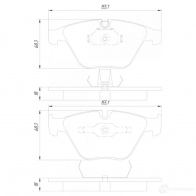 Тормозные колодки, комплект FEBEST 1436946807 SV1M X 1901e90f - Изображение 2