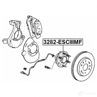 Ступица колеса FEBEST 177909493 3282esciiimf 19XC 9A - Изображение 2