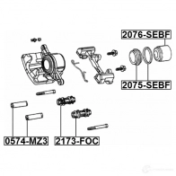 Поршень тормозного суппорта FEBEST O8D R751 4056111124810 1270598666 2076sebf - Изображение 2