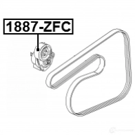 Натяжной ролик приводного ремня FEBEST 4056111099552 40S R6Z 1887zfc 113444737 - Изображение 2