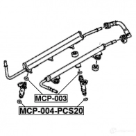 Кольцо форсунки FEBEST HRJ GP mcp004pcs20 1424418714 4056111131238 - Изображение 2