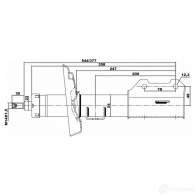Амортизатор FEBEST V23G3 I 1437407606 18660627fl - Изображение 2