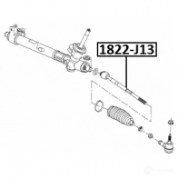 Рулевая тяга FEBEST 3824489 917 3B 1822j13 4056111117959 - Изображение 2