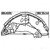 Тормозная колодка FEBEST 1202accr 4056111099071 IG2 WIG 58187738 - Изображение 2