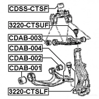 Шаровая опора FEBEST 4056111094045 1270601642 YX TDH 3220ctslf - Изображение 2
