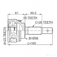 Шрус граната FEBEST 0110051a48 3820808 4056111035505 9YMVZ P4 - Изображение 2