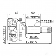 Шрус граната FEBEST 0210l31a44 4056111063690 JJ0 IYB 3821904 - Изображение 2