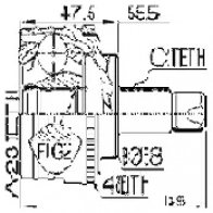 Шрус граната FEBEST 3820801 4056111035864 0110035a48 56R Q3O - Изображение 2