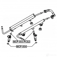 Уплотнительное кольцо, клапанная форсунка FEBEST 1440023622 MCP-003-PCS2 41WGL A - Изображение 2