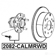 Ступица колеса FEBEST 3824644 4056111091754 1O K5B 2082calmrwd - Изображение 2