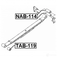 Втулка рессоры FEBEST W4 LL60B 4056111106540 nab114 3828144 - Изображение 2