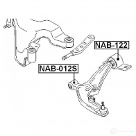 Сайлентблок FEBEST 4056111003702 3828151 nab122 6K 5L3AN - Изображение 2