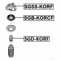 Отбойник амортизатора FEBEST sgdkorf 4056111122854 DRYN2 8X 1270614422 - Изображение 2
