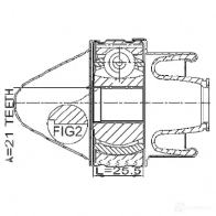 Шрус FEBEST 3211SRXSHAF 4056111108131 0YMFR D9 1270601622 - Изображение 2