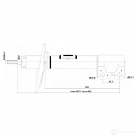 Амортизатор FEBEST 1440023847 Q2 H7Z 01110-006FL - Изображение 2