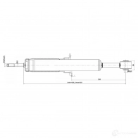 Амортизатор FEBEST 9J 0FWLX 01110-004F 1440023846 - Изображение 2