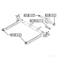 Сайлентблок FEBEST 3828148 EOSZD 68 nab118 4056111016108 - Изображение 2