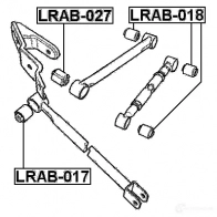 Сайлентблок FEBEST 3827148 4056111066288 00W0 X lrab018 - Изображение 2