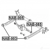 Сайлентблок FEBEST nab085 3828131 BR 07X 4056111003825 - Изображение 2