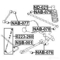 Сайлентблок FEBEST GPBA 8 4056111020433 nab077 3828124 - Изображение 2