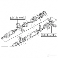 Карданный подшипник FEBEST P URFX 4056111060422 mcb012 3827384 - Изображение 2