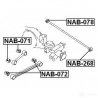 Сайлентблок FEBEST C7X 674N nab072 3828120 4056111003313 - Изображение 2