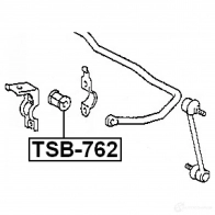 Втулка стабилизатора FEBEST tsb762 1059621418 JPFJ CD 4056111006284 - Изображение 2