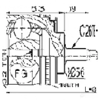 Шрус граната FEBEST CV AOE 3820797 4056111036168 0110027a48 - Изображение 2