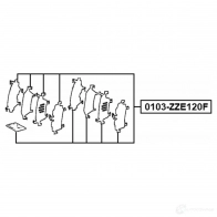 Комплектующие, колодки дискового тормоза FEBEST HT SRKO 0103-ZZE120F 1440023840 - Изображение 2