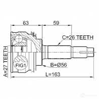 Шрус граната FEBEST EF SDO 4056111036182 0110018 3820795 - Изображение 2