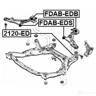 Сайлентблок FEBEST 4TX M73K 4056111110479 fdabeds 3826250 - Изображение 2