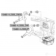 Шланг радиатора FEBEST 10460-HJ300LOW 1440022970 LJ3 6L - Изображение 2