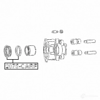 Ремкомплект суппорта FEBEST 4056111119182 1424376952 2075carf KO4 7WQ1 - Изображение 2