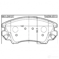 Тормозные колодки, комплект FEBEST NPKCM K 3824470 1801zafcf 4056111109183 - Изображение 2