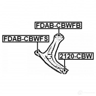 Сайлентблок FEBEST E75 Y3F fdabcbwfs 1437432857 - Изображение 2