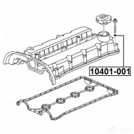 Прокладка, крышка головки цилиндра FEBEST 10401-001 C5 N3LTV 1440022969 - Изображение 2