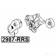 Натяжной ролик приводного ремня FEBEST 4056111119304 1425005462 2987rrs 7 ZNDV9C - Изображение 2