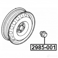 Гайка крепления колеса FEBEST 2985-001 1440024402 8 7SHUT - Изображение 2