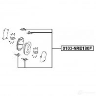 Ремкомплект колодок FEBEST 1438183391 0103nre180f JL9Y39 F - Изображение 2