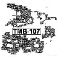 Подушка двигателя, опора FEBEST 4056111009117 tmb107 N2C1S Q 3829994 - Изображение 2
