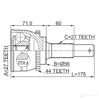 Шрус граната FEBEST 4056111039336 3821887 0210c24a44 9 MA809 - Изображение 2