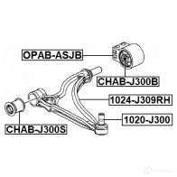 Рычаг FEBEST 1439318910 FLD2 9 1024j309rh - Изображение 2