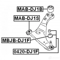 Ремкомплект шаровой опоры FEBEST mbjbdj1f 9 JEFRBI 4056111024622 3827372 - Изображение 2