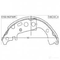 Тормозная колодка FEBEST 3820781 4056111099095 0102ncp30r R81V S3O - Изображение 2