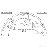 Тормозная колодка FEBEST 4056111099118 R 5TG0E 0102ggn25r 3820779 - Изображение 2