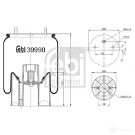 Пневмоподушка FEBI BILSTEIN 39990 4027816399902 1086265 41BN 6