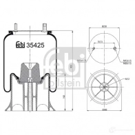Пневмоподушка FEBI BILSTEIN 0 UQW2Q 39425 4027816394259 1085704