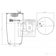 Пневмоподушка FEBI BILSTEIN 4054224013489 5XGI Q7 1192083216 101348 - Изображение 2